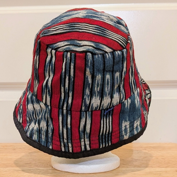 NWOT Beckwoman 100% Guatemalan Cotton Handmade Reversible Bucket Hat - Picture 3 of 6